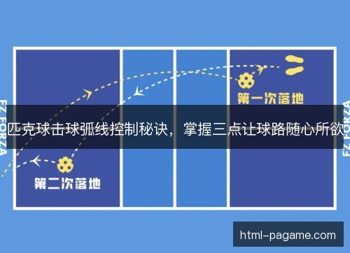 匹克球击球弧线控制秘诀，掌握三点让球路随心所欲